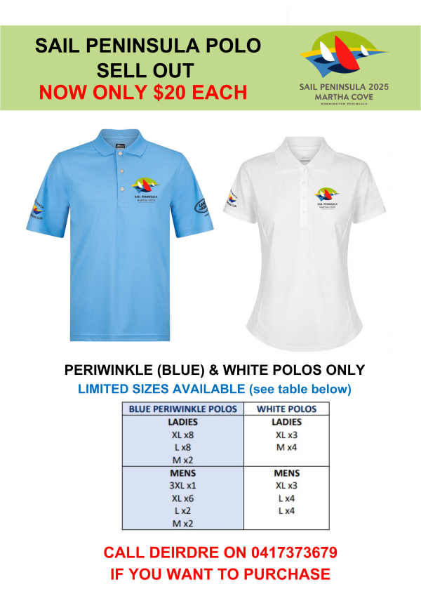 SAIL PENINSULA POLOS   SELL OUT