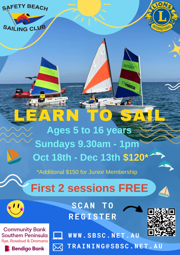 Safety Beach Sailing Club NEWS 16th September 2026
