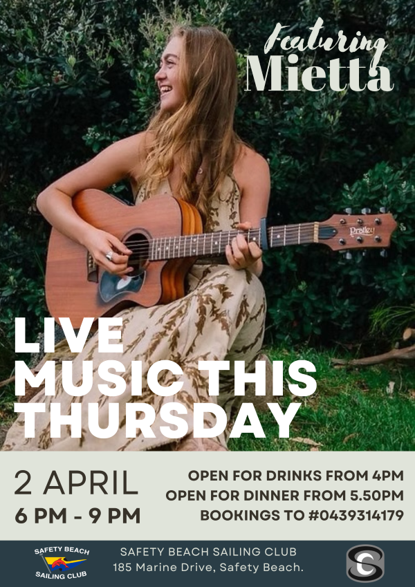 Mietta   Live Music This Thursday Poster