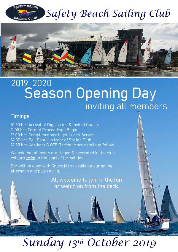 Opening day 13 Oct 19