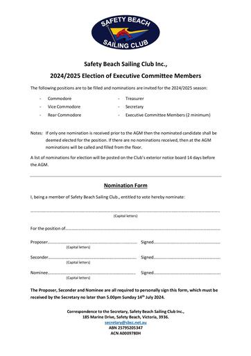 AGM 2024 EC Nomination Form